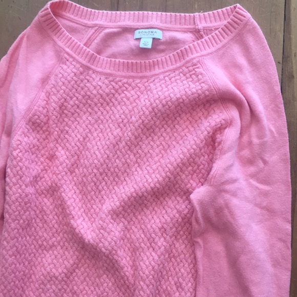 New without tags Sonoma textured salmon sweater - Picture 2 of 4